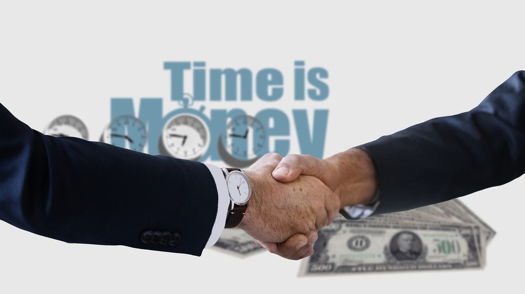 clock, time, money, handshake, shaking hands, saying, slogan, idiom, kaufmann, business, time management, management, optimization, industry, power, dollar, slogan, time management, time management, time management, time management, time management